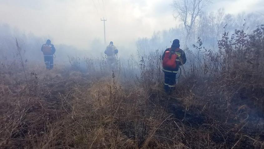 в магдагачинском округе из-за местных жителей возник природный пожар